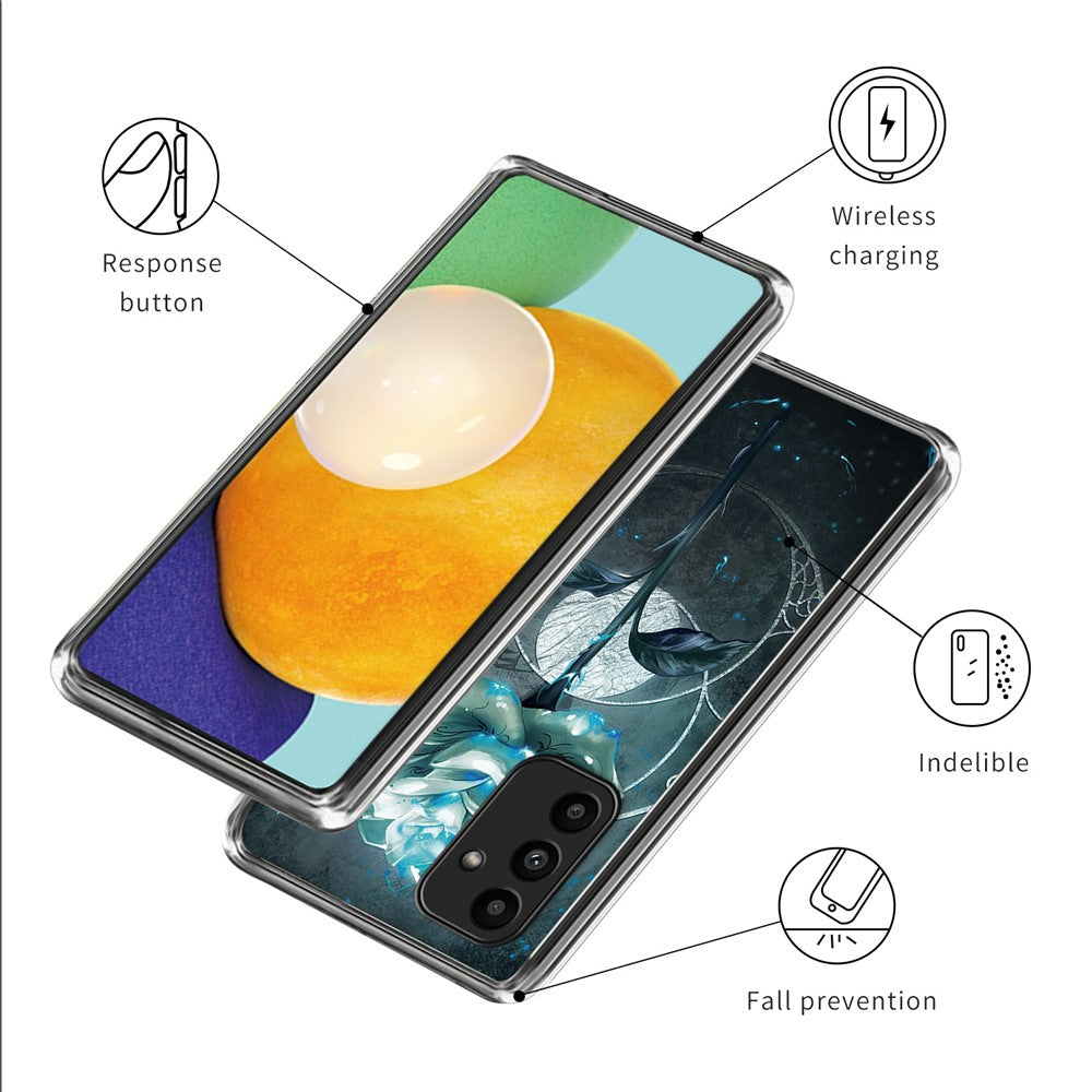 Til Samsung Galaxy A15 4G / A15 5G Mobiltelefonetuier Mønstertryk TPU-cover