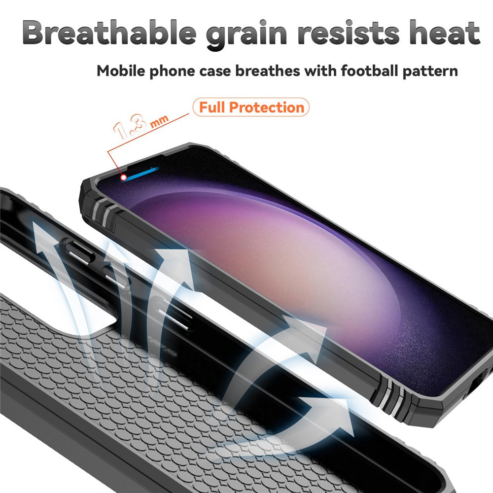 For Samsung Galaxy S24+ Armour Phone Case Camera Protection Kickstand Cover