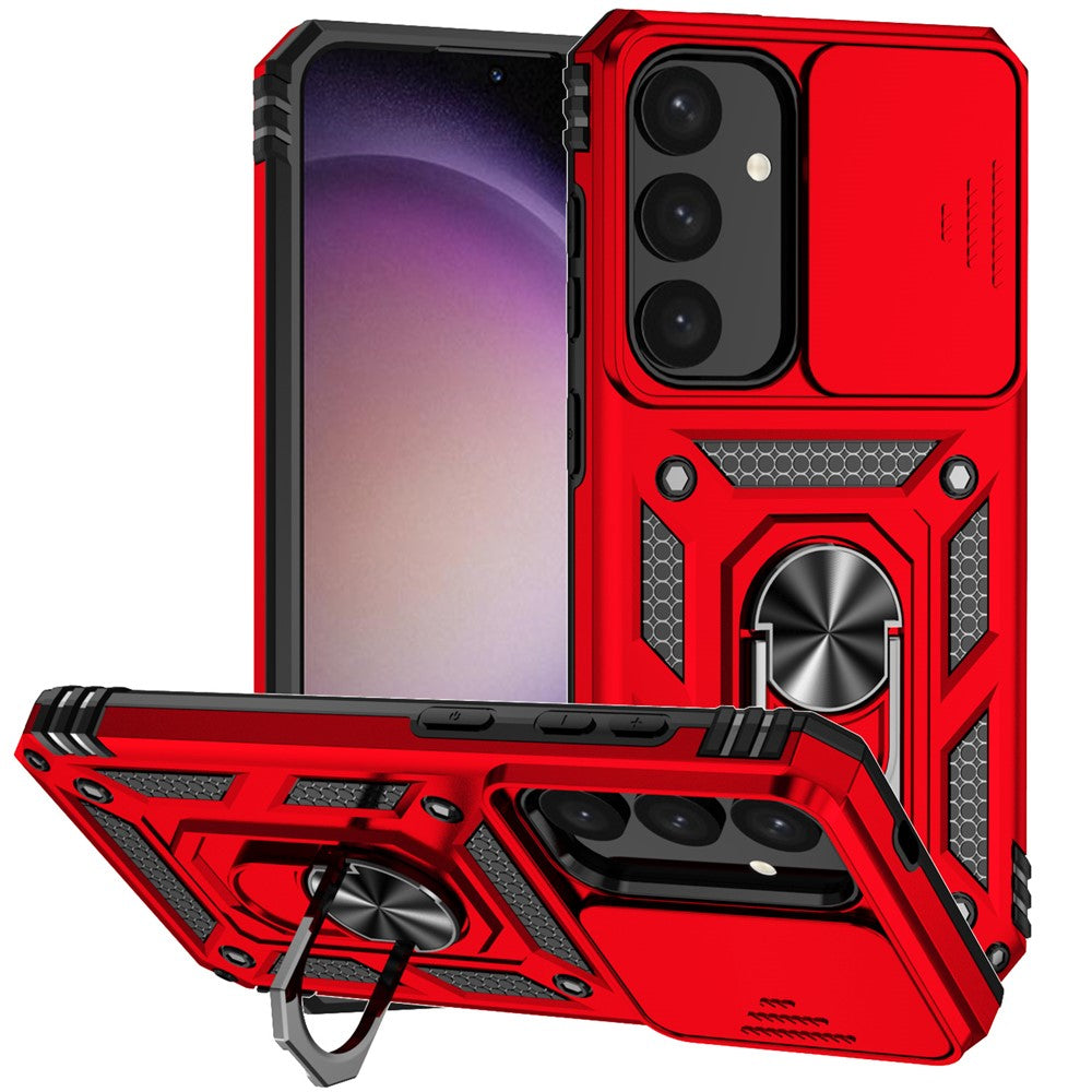 For Samsung Galaxy S24+ Armour Phone Case Camera Protection Kickstand Cover
