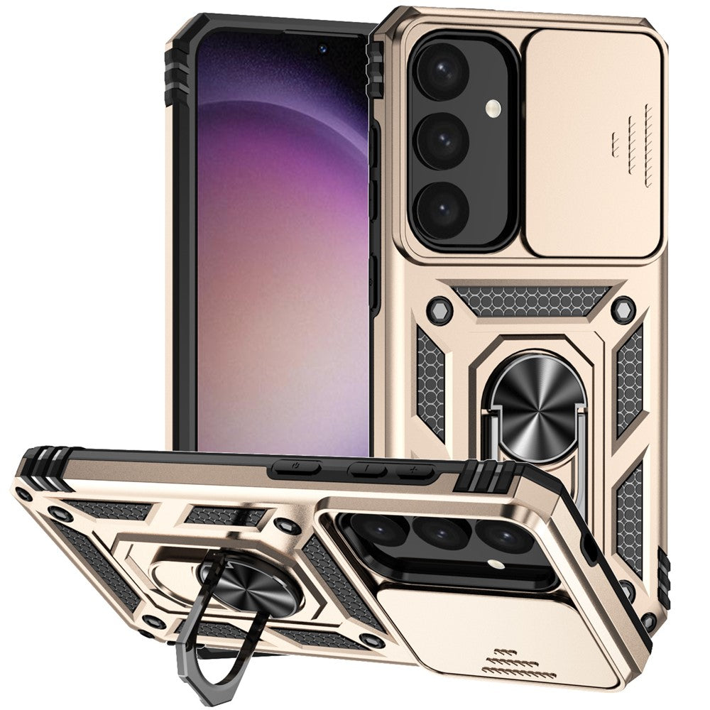 For Samsung Galaxy S24+ Armour Phone Case Camera Protection Kickstand Cover