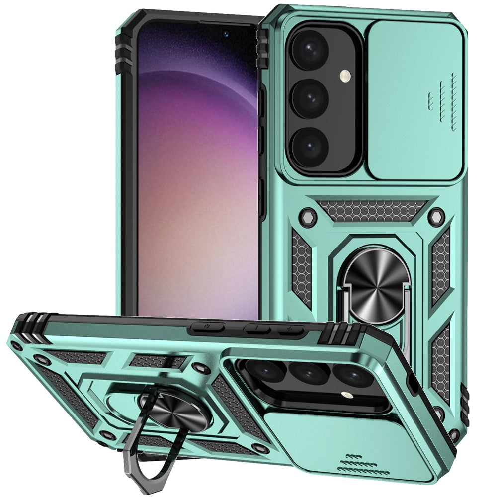 For Samsung Galaxy S24+ Armour Phone Case Camera Protection Kickstand Cover