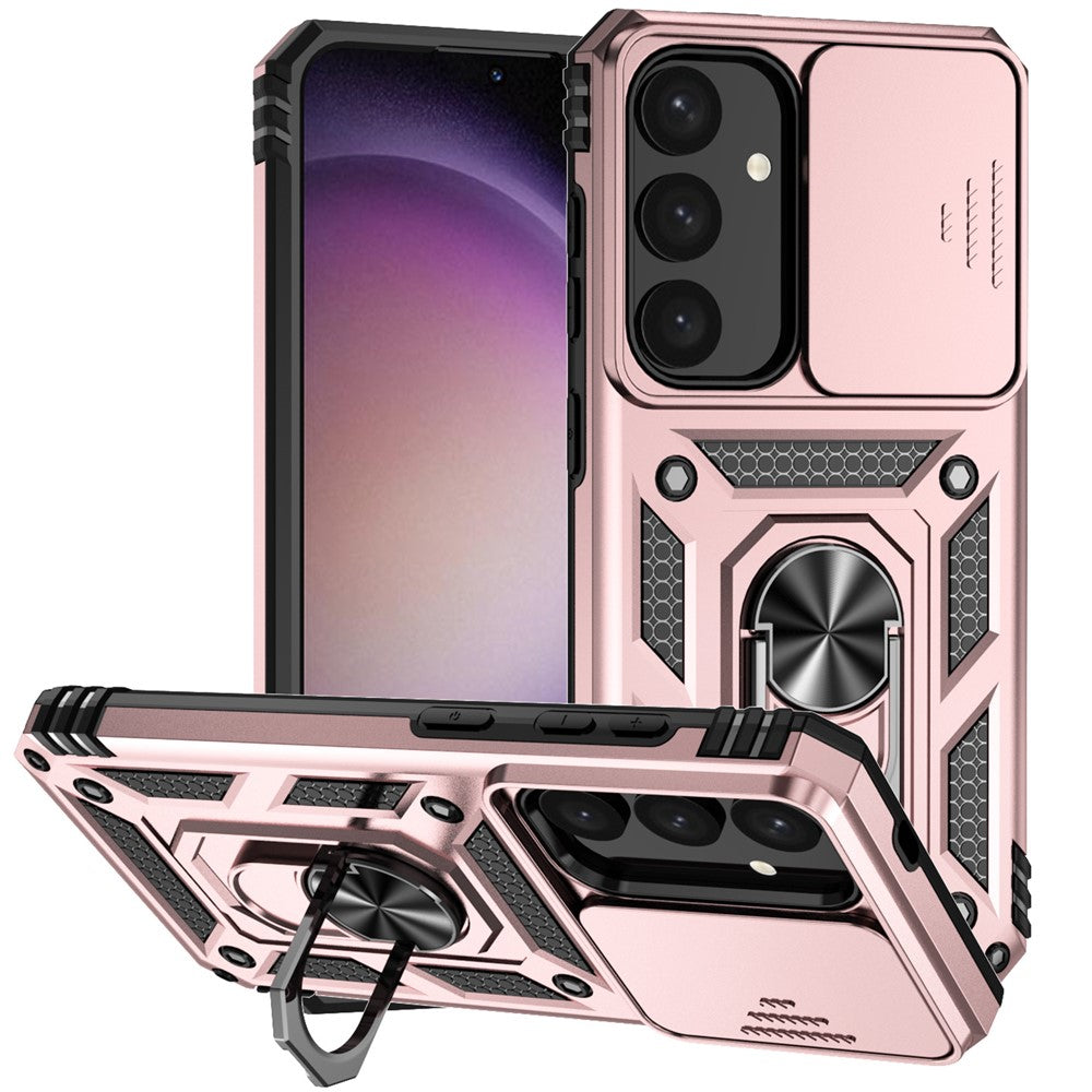 For Samsung Galaxy S24+ Armour Phone Case Camera Protection Kickstand Cover
