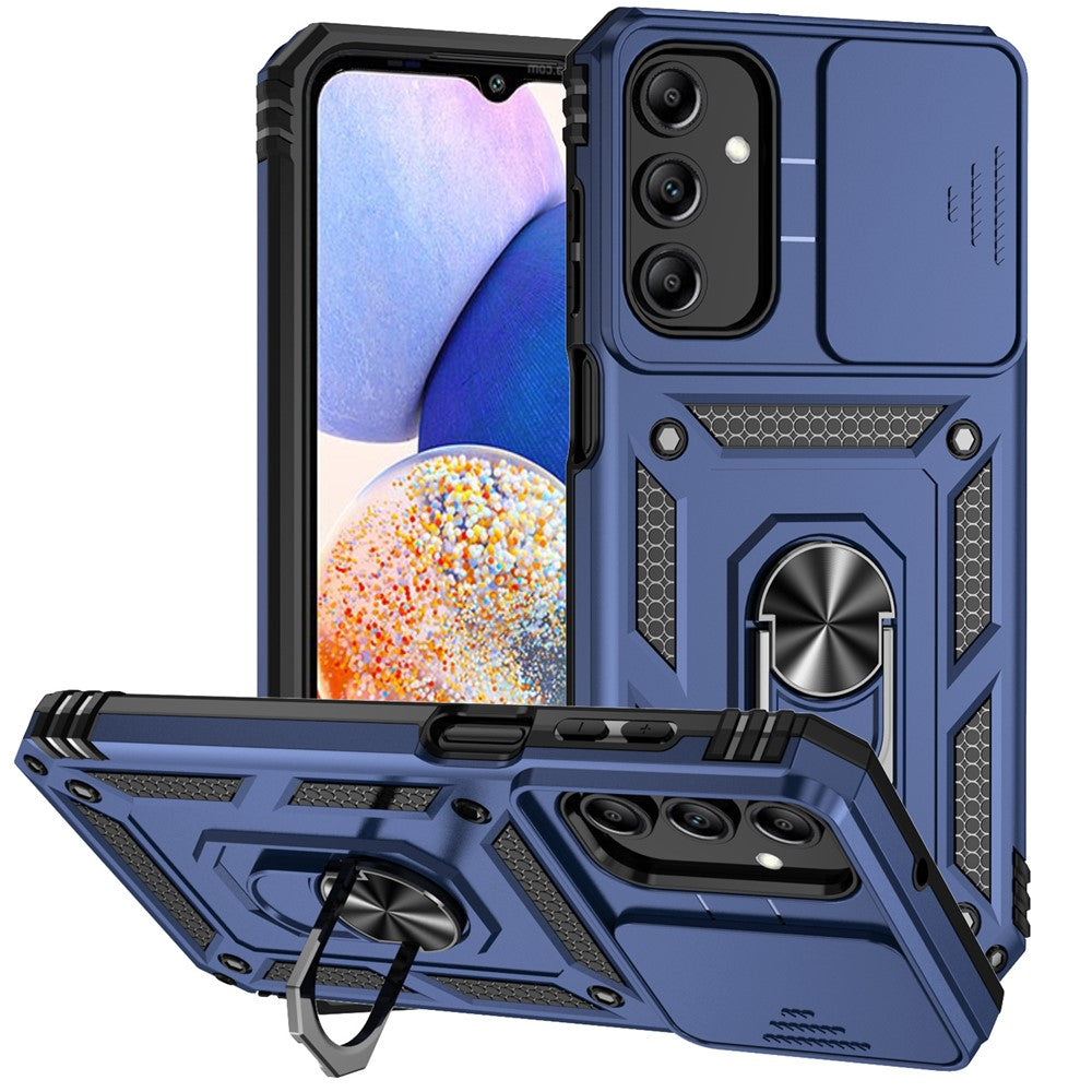 For Samsung Galaxy A15 5G Phone Case with Slide Camera Cover Military Grade Drop Protection