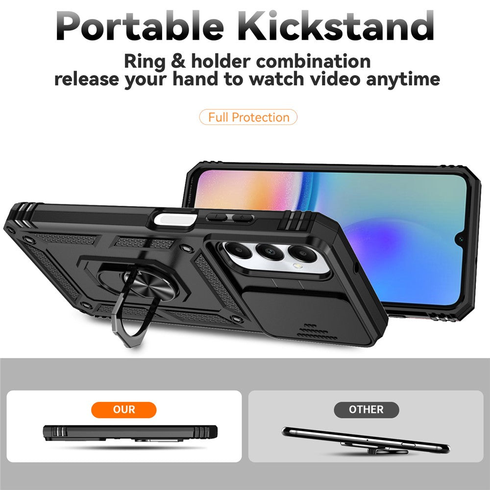 For Samsung Galaxy A05s 4G Armour Case Ring Holder Kickstand Protective Phone Cover