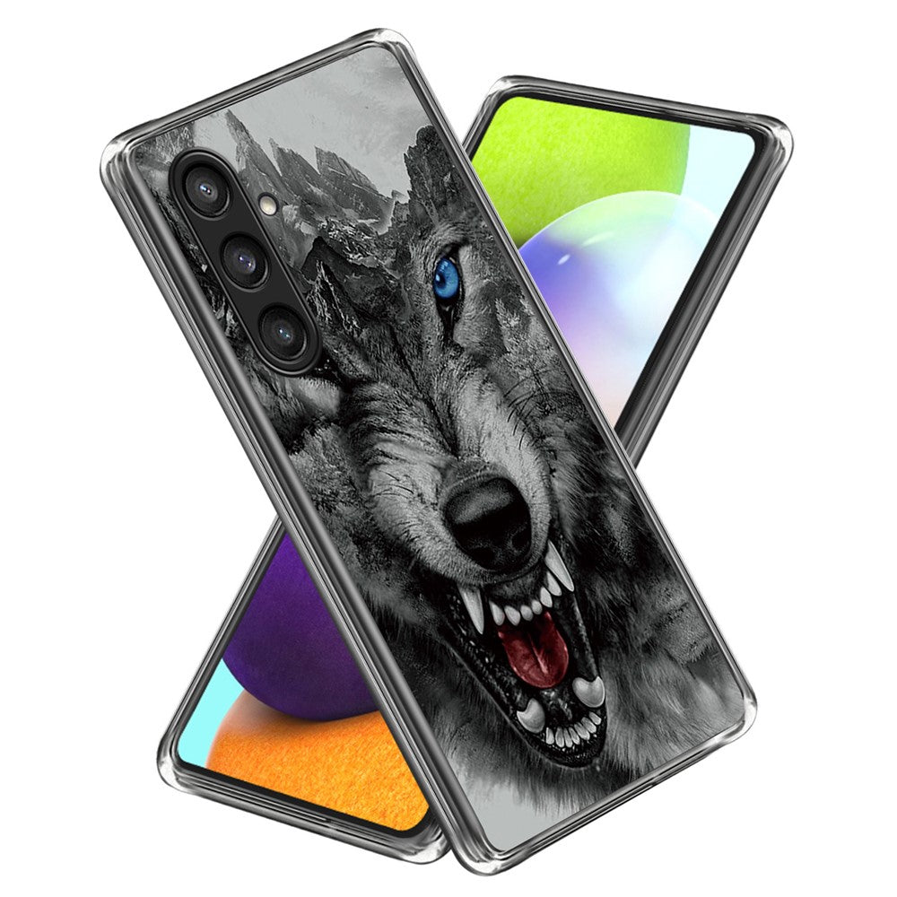 For Samsung Galaxy S24 Case Pattern Flexible TPU Phone Back Cover Shell