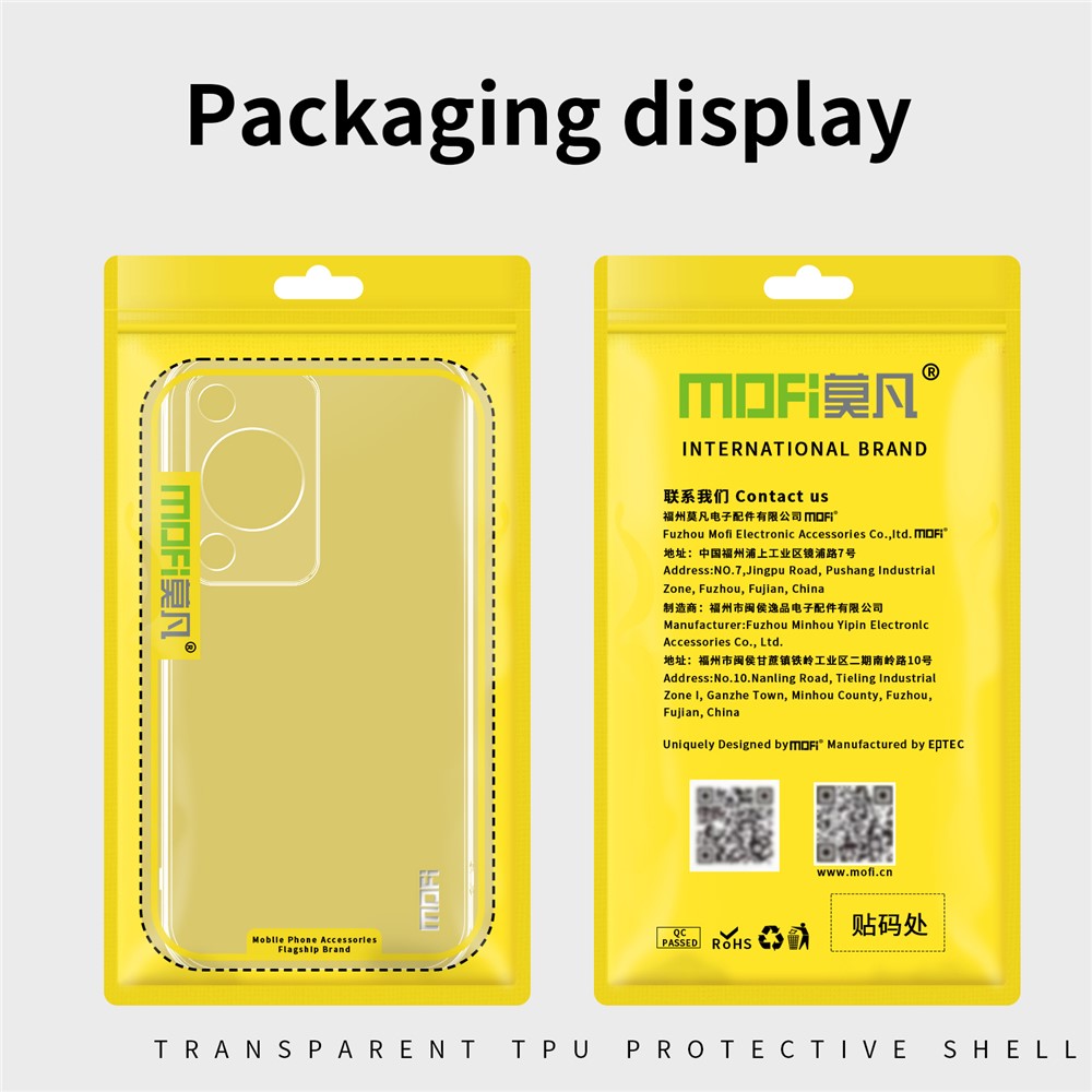 MOFI For Huawei Enjoy 70 4G / nova Y72 4G Anti-Scratch TPU Phone Case Cover HD Transparent Phone Shell