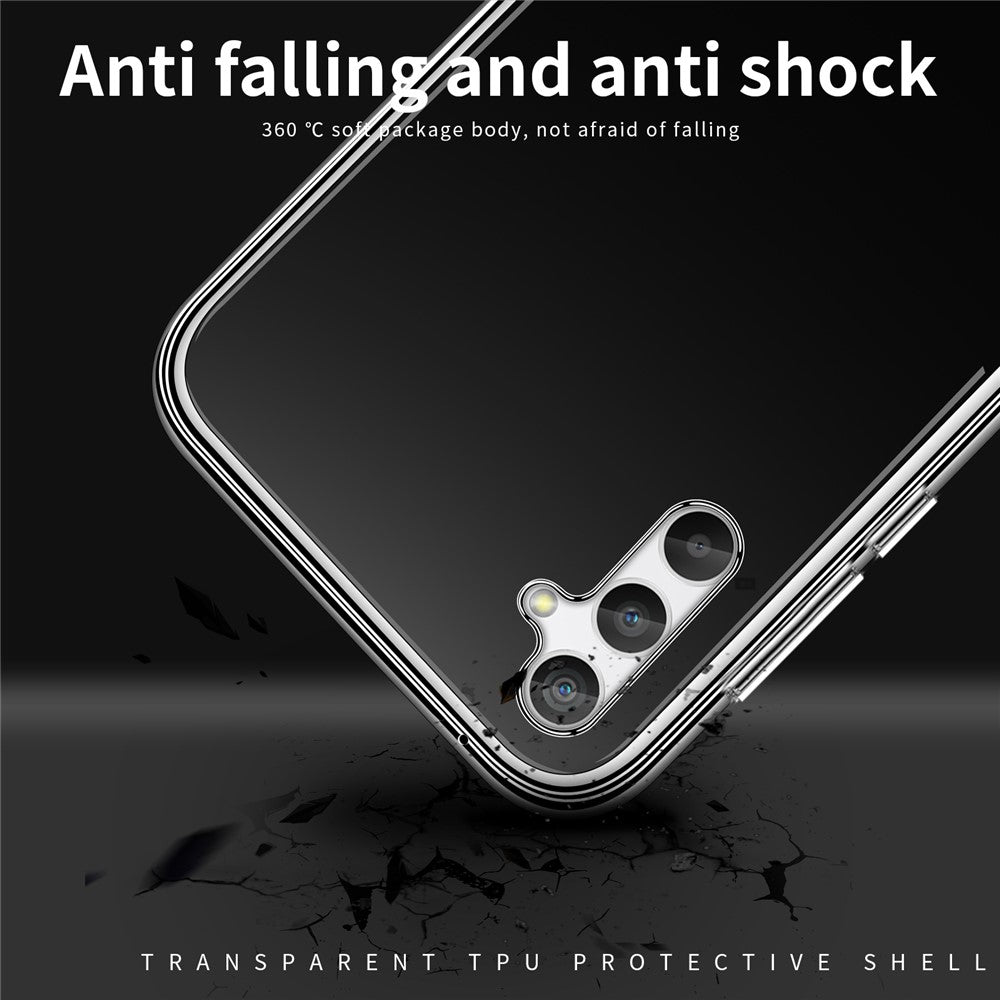 MOFI För Samsung Galaxy A55 5G Mjukt TPU-skal Mjukt mobilskydd HD Transparent Skal
