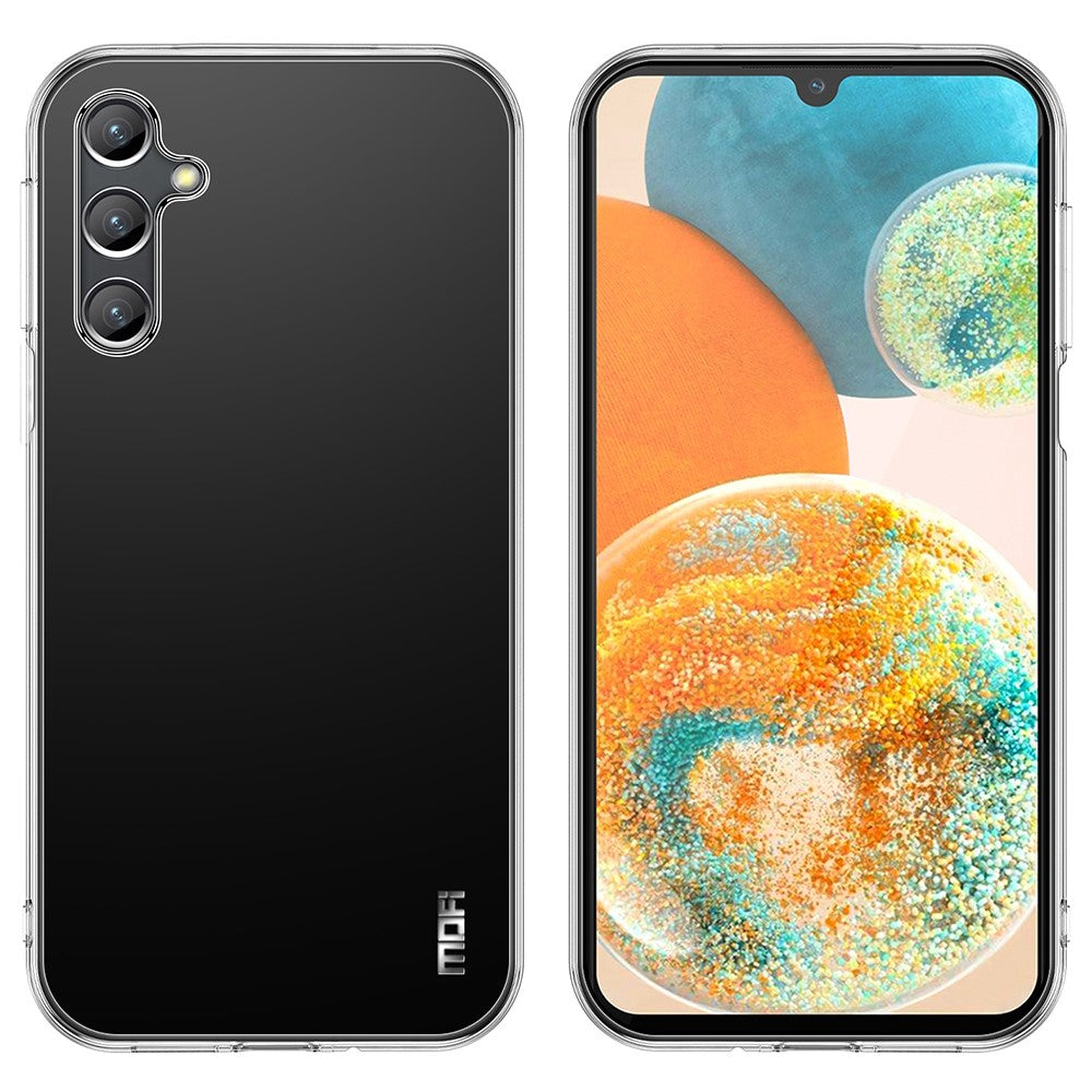 MOFI För Samsung Galaxy A55 5G Mjukt TPU-skal Mjukt mobilskydd HD Transparent Skal