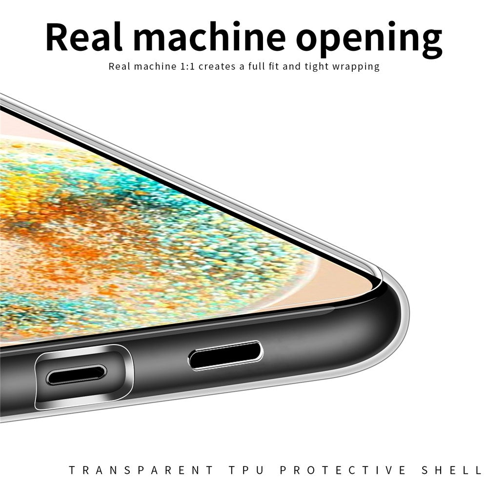 MOFI För Samsung Galaxy A55 5G Mjukt TPU-skal Mjukt mobilskydd HD Transparent Skal