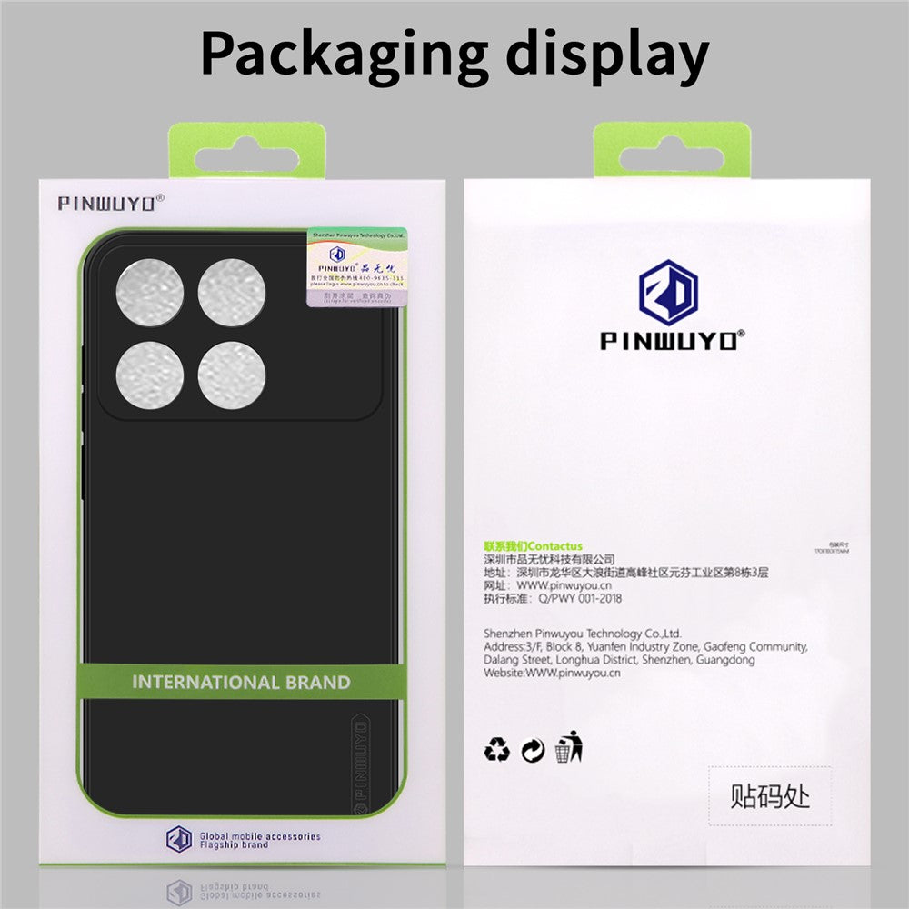 PINWUYO JK Touching Series For Xiaomi Redmi K70E 5G / Poco X6 Pro 5G Case Anti-scratch Soft TPU Back Cover