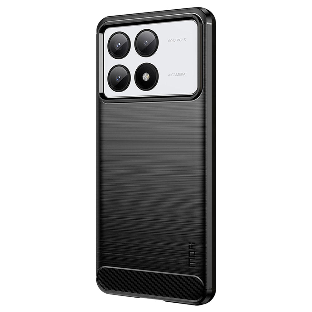 MOFI JK TPU Series-1 För Xiaomi Redmi K70E 5G / Poco X6 Pro 5G mobilskal Borstad Design TPU mobilskal