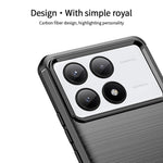 MOFI JK TPU Series-1 För Xiaomi Redmi K70E 5G / Poco X6 Pro 5G mobilskal Borstad Design TPU mobilskal