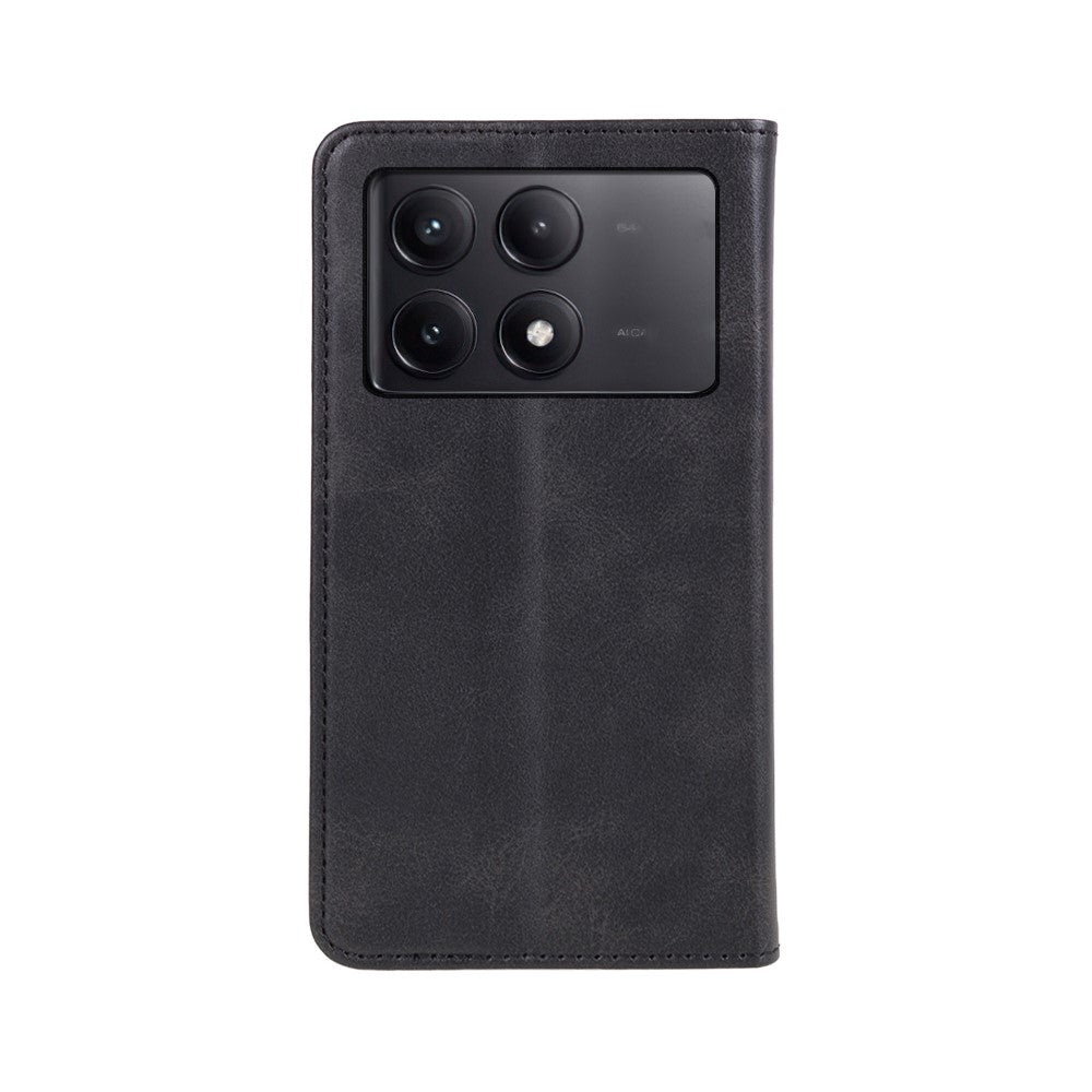 Xiaomi Redmi K70E 5G / Poco X6 Pro 5G Reptåligt mobilskal Magnetiskt PU-läder Stativ Plånboksfodral