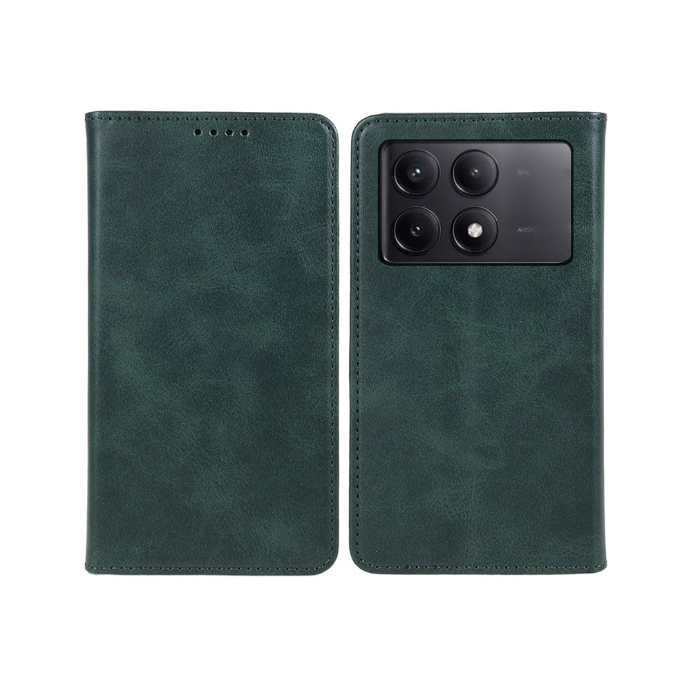 Xiaomi Redmi K70E 5G / Poco X6 Pro 5G Reptåligt mobilskal Magnetiskt PU-läder Stativ Plånboksfodral