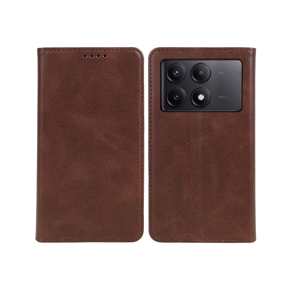 Xiaomi Redmi K70E 5G / Poco X6 Pro 5G Reptåligt mobilskal Magnetiskt PU-läder Stativ Plånboksfodral