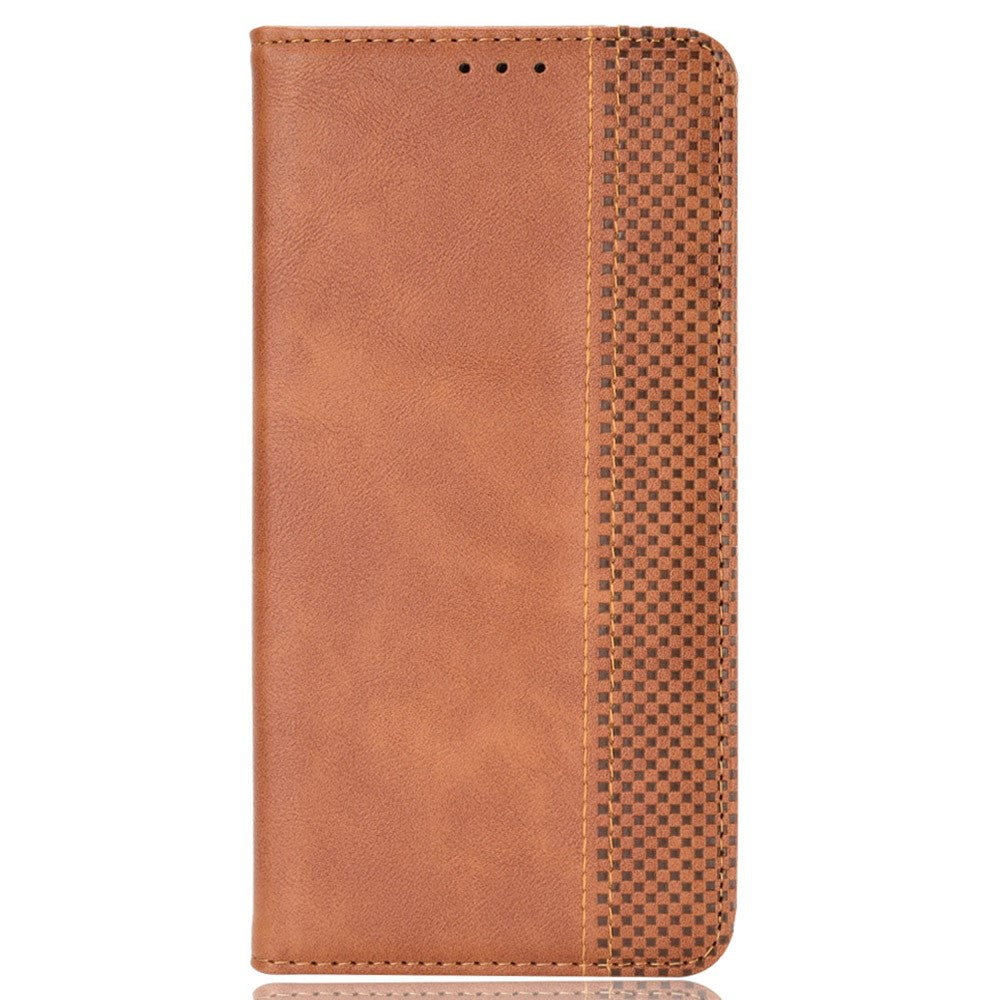 Samsung Galaxy A55 5G mobilskal Retro Läder Plånboksfodral