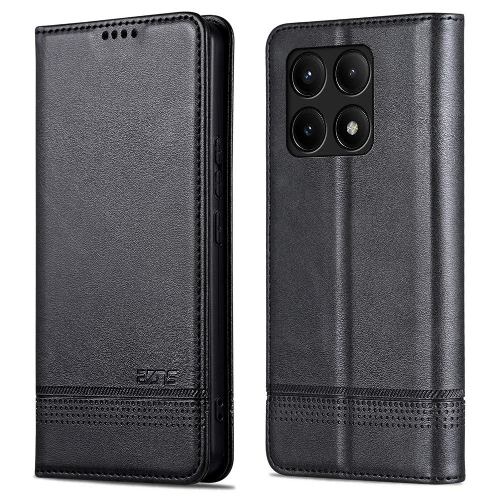 AZNS For Xiaomi Redmi K70E 5G / Poco X6 Pro 5G Wallet Case Phone Leather Cover Stand