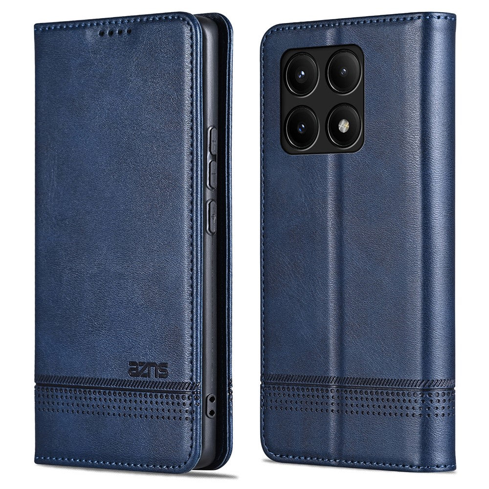 AZNS For Xiaomi Redmi K70E 5G / Poco X6 Pro 5G Wallet Case Phone Leather Cover Stand