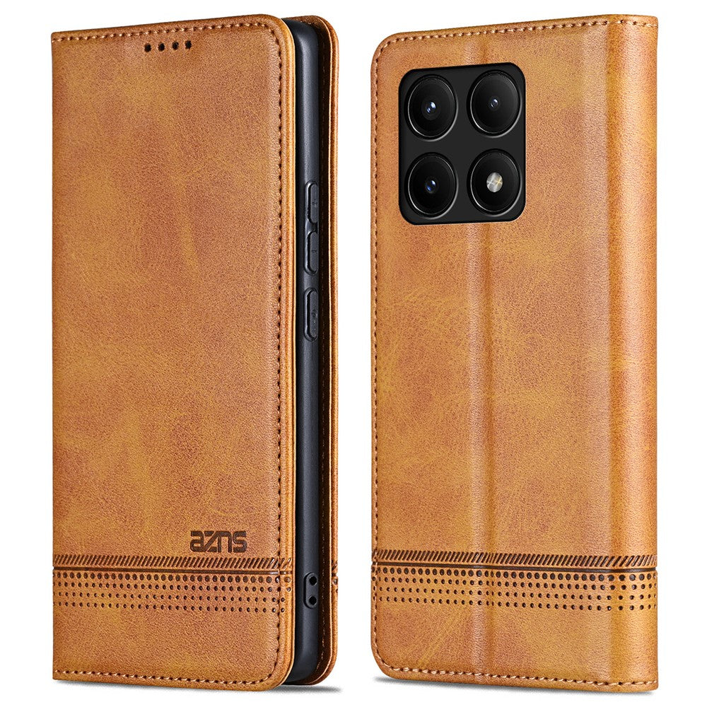 AZNS For Xiaomi Redmi K70E 5G / Poco X6 Pro 5G Wallet Case Phone Leather Cover Stand