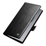 QIALINO Plånboksfodral till Samsung Galaxy S24 Ultra i äkta läder med vikbart lock