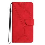 HT05 For Xiaomi Redmi Note 13 4G Magnetic Phone Case Splicing Lines Imprinted Cover