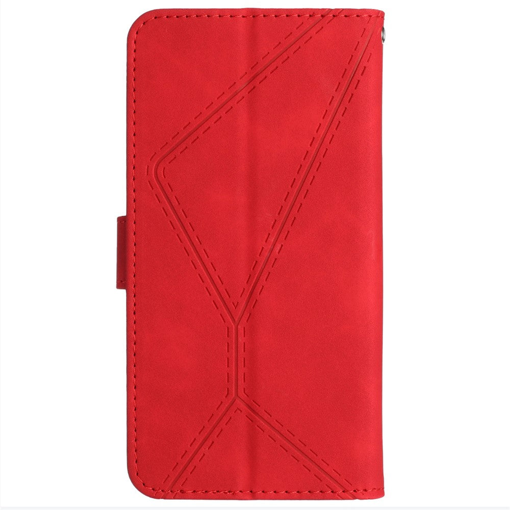 HT05 For Xiaomi Redmi Note 13 4G Magnetic Phone Case Splicing Lines Imprinted Cover