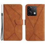 HT05 Magnetiskt mobilskal För Xiaomi Redmi Note 13 4G Skarvningslinjer Präglat Skal