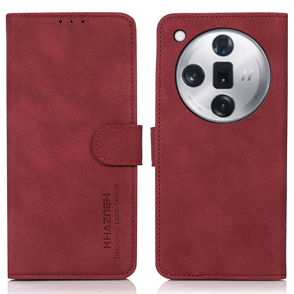 KHAZNEH For Oppo Find X7 5G Leather Phone Case with Wallet Card Slots
