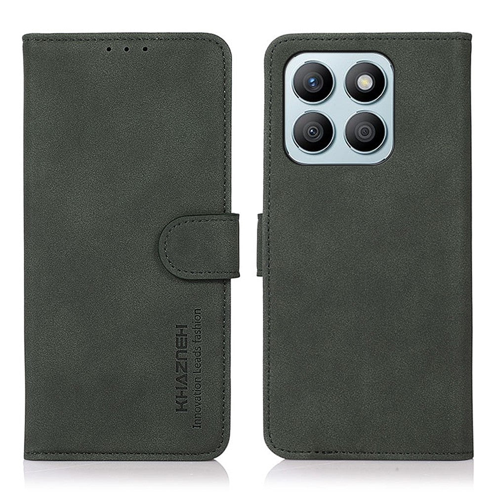 KHAZNEH For Honor X8b 4G Phone Case Textured Leather Cover with Wallet