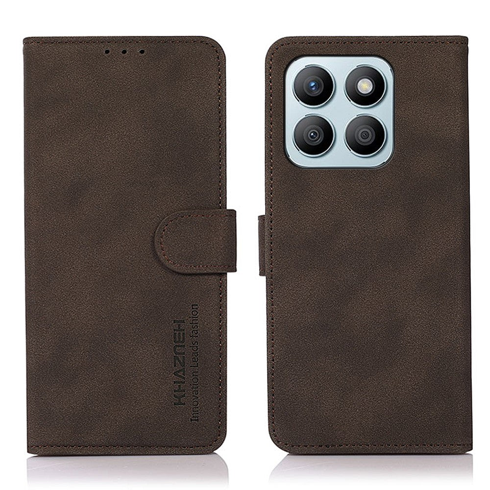 KHAZNEH For Honor X8b 4G Phone Case Textured Leather Cover with Wallet