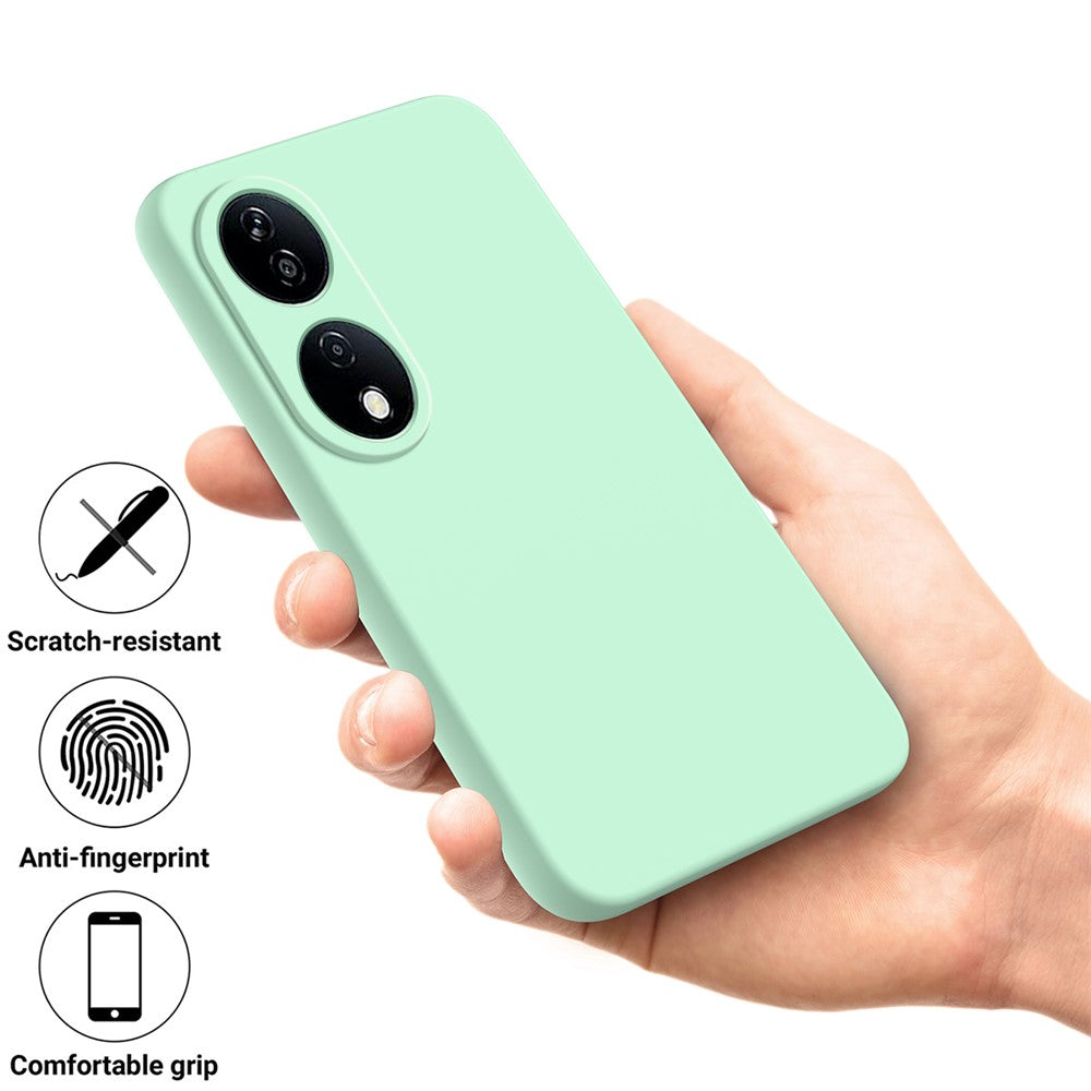 For Honor Play 50 Plus 5G / X7b 4G / 90 Smart Liquid Silicone Case with Strap Anti-scratch Cover