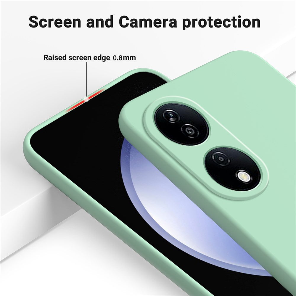 For Honor Play 50 Plus 5G / X7b 4G / 90 Smart Liquid Silicone Case with Strap Anti-scratch Cover