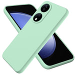 For Honor Play 50 Plus 5G / X7b 4G / 90 Smart Liquid Silicone Case with Strap Anti-scratch Cover