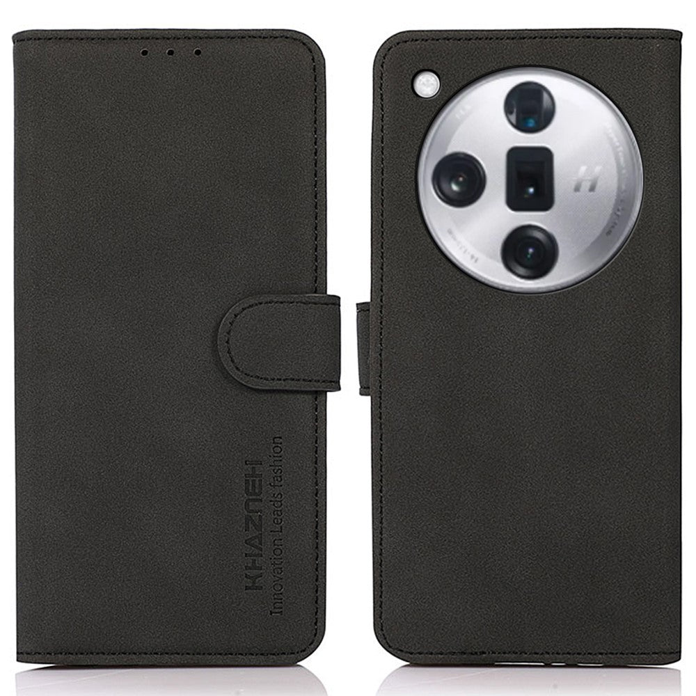 KHAZNEH Läderfodral för Oppo Find X7 Pro / Find X7 Ultra, Plånboksfodral, Stativ