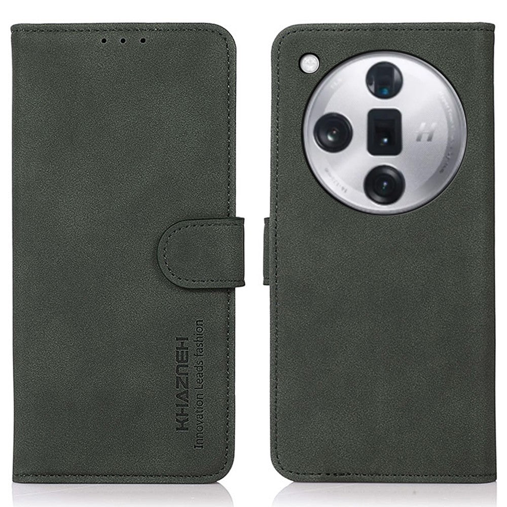 KHAZNEH Läderfodral för Oppo Find X7 Pro / Find X7 Ultra, Plånboksfodral, Stativ