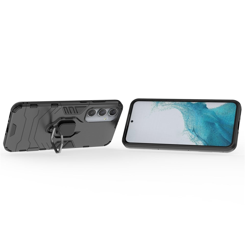 For Samsung Galaxy A35 5G Cell Phone Case PC + TPU Anti-scratch Cover with Ring Kickstand