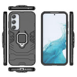 For Samsung Galaxy A35 5G Cell Phone Case PC + TPU Anti-scratch Cover with Ring Kickstand