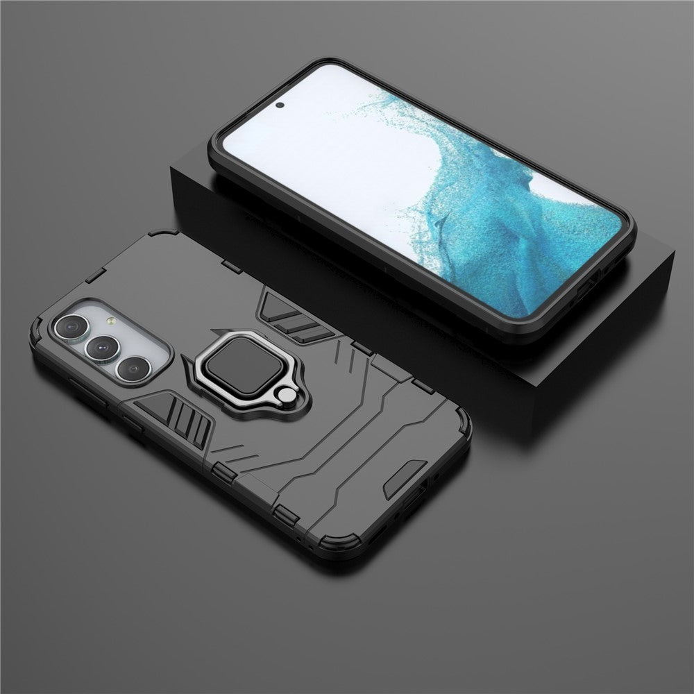 For Samsung Galaxy A35 5G Cell Phone Case PC + TPU Anti-scratch Cover with Ring Kickstand