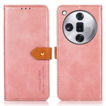 KHAZNEH For Oppo Find X7 5G Cowhide Texture Leather Case Wallet Phone Cover