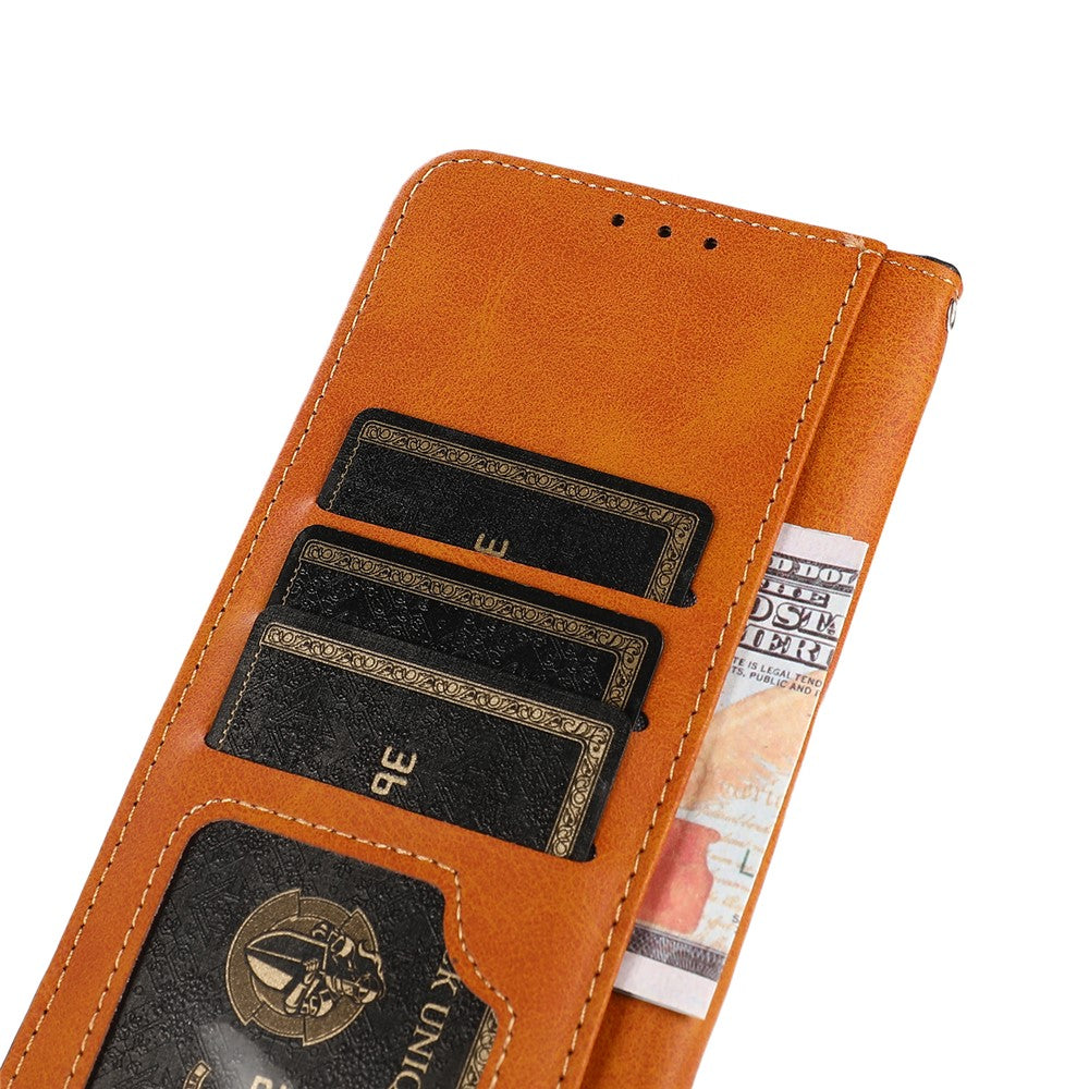 KHAZNEH For Oppo Find X7 5G Cowhide Texture Leather Case Wallet Phone Cover