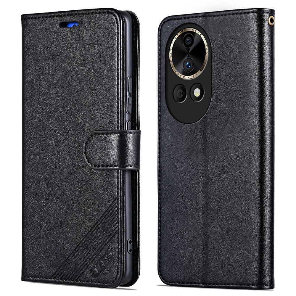 AZNS For Huawei nova 12 Pro 5G / nova 12 Ultra 5G Case Textured Stand Wallet Leather Phone Cover