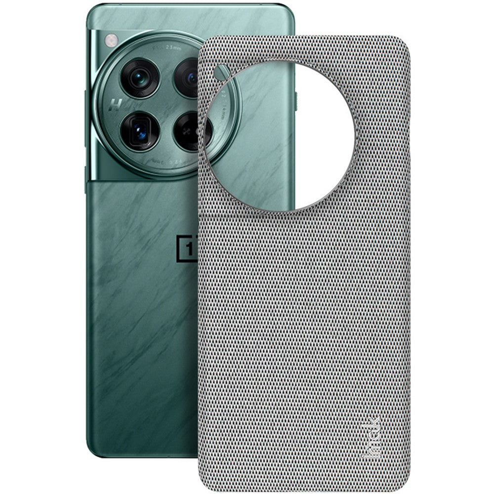 IMAK Ruiyi-serien för OnePlus 12 5G-skal Tygstruktur Läder + PC-mobilbaksida