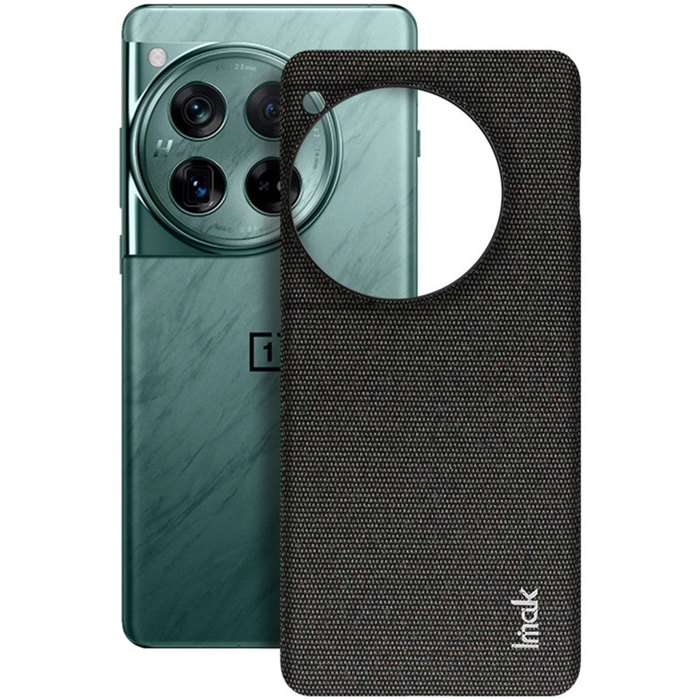 IMAK Ruiyi-serien för OnePlus 12 5G-skal Tygstruktur Läder + PC-mobilbaksida