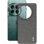 IMAK Ruiyi-serien för OnePlus 12 5G-skal Tygstruktur Läder + PC-mobilbaksida