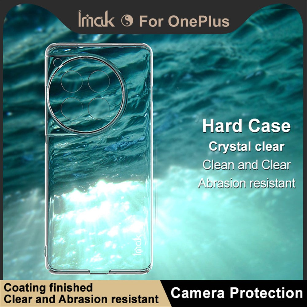 IMAK Crystal Case II Pro för OnePlus 12 5G Mobilskal Hårt PC Genomskinligt Bakstycke