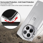 IMAK Crystal Case II Pro för OnePlus 12 5G Mobilskal Hårt PC Genomskinligt Bakstycke
