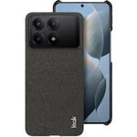 IMAK Ruiyi Series for Xiaomi Redmi K70E 5G / Poco X6 Pro 5G Case Fabric Texture Leather+PC Phone Back Cover