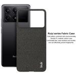 IMAK Ruiyi Series for Xiaomi Redmi K70E 5G / Poco X6 Pro 5G Case Fabric Texture Leather+PC Phone Back Cover