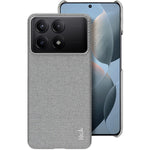 IMAK Ruiyi Series for Xiaomi Redmi K70E 5G / Poco X6 Pro 5G Case Fabric Texture Leather+PC Phone Back Cover