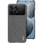 IMAK Ruiyi Series for Xiaomi Redmi K70E 5G / Poco X6 Pro 5G Case Fabric Texture Leather+PC Phone Back Cover